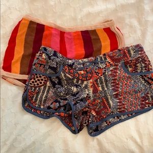 2 pair resort shorts paul and joe knit terry cloth